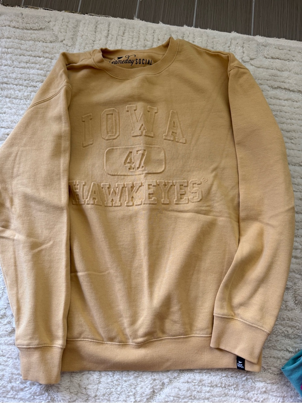 Iowa Hawkeyes Embossed Crewneck Sweatshirt